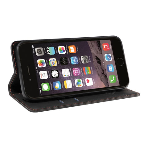 BETOPNICE 003 For iPhone 6 Plus / 7 Plus / 8 Plus / 6s Plus TPU+PU Leather Stand Cover RFID Blocking Wallet Cell Phone Case