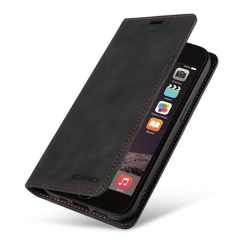 BETOPNICE 003 For iPhone 6 Plus / 7 Plus / 8 Plus / 6s Plus TPU+PU Leather Stand Cover RFID Blocking Wallet Cell Phone Case