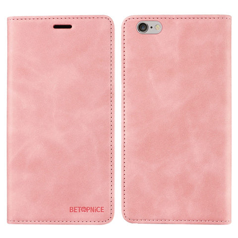 BETOPNICE 003 For iPhone 6 Plus / 7 Plus / 8 Plus / 6s Plus TPU+PU Leather Stand Cover RFID Blocking Wallet Cell Phone Case