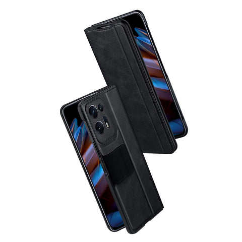 SULADA For Oppo Find N2 5G PU Leather+Hard PC Phone Case Stand Shockproof Cover