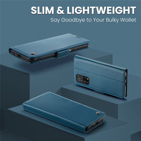 For Xiaomi Mi 10T 5G / Mi 10T Pro 5G / Redmi K30S Leather Case CASEME 023 RFID Blocking 3 Card Slot Mobile Cover