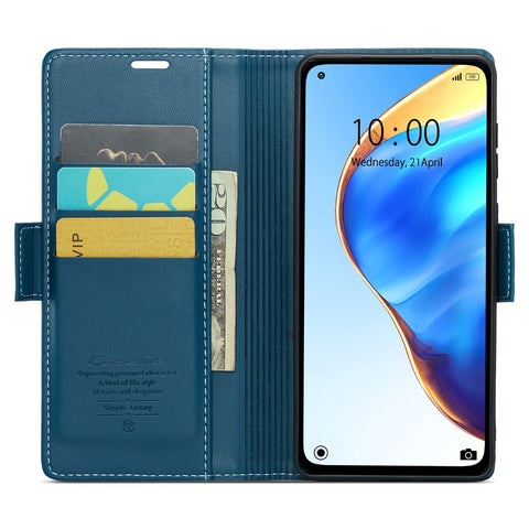 For Xiaomi Mi 10T 5G / Mi 10T Pro 5G / Redmi K30S Leather Case CASEME 023 RFID Blocking 3 Card Slot Mobile Cover