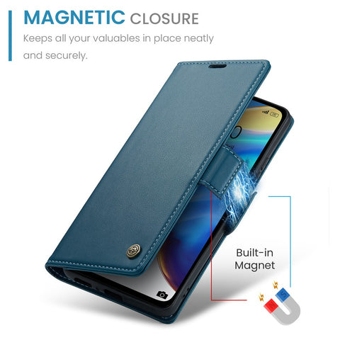 For Xiaomi Mi 10T 5G / Mi 10T Pro 5G / Redmi K30S Leather Case CASEME 023 RFID Blocking 3 Card Slot Mobile Cover
