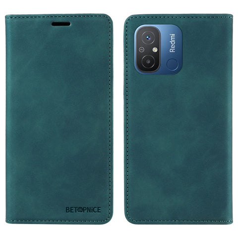 BETOPNICE 003 For Xiaomi Redmi 12C 4G / 11A 4G / Poco C55 4G Phone Wallet Case RFID Blocking Leather Stand Cover