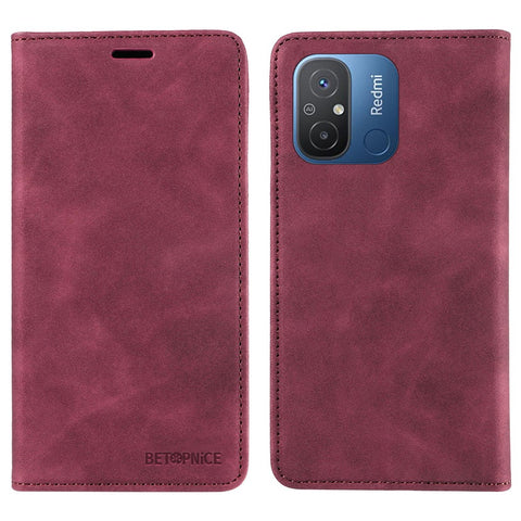 BETOPNICE 003 For Xiaomi Redmi 12C 4G / 11A 4G / Poco C55 4G Phone Wallet Case RFID Blocking Leather Stand Cover