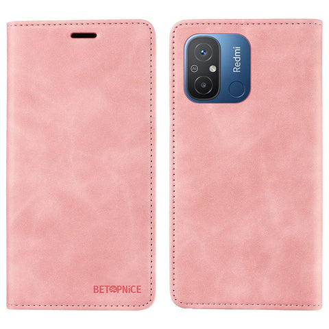 BETOPNICE 003 For Xiaomi Redmi 12C 4G / 11A 4G / Poco C55 4G Phone Wallet Case RFID Blocking Leather Stand Cover