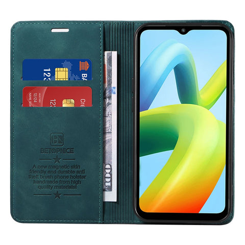 BETOPNICE 003 For Xiaomi Redmi A1+ 4G / A2+ 4G / Poco C50 4G / Poco C51 4G RFID Blocking Phone Wallet Leather Stand Case (with Fingerprint Hole)