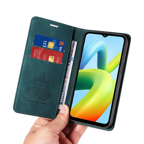 BETOPNICE 003 For Xiaomi Redmi A1+ 4G / A2+ 4G / Poco C50 4G / Poco C51 4G RFID Blocking Phone Wallet Leather Stand Case (with Fingerprint Hole)