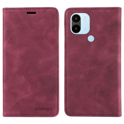 BETOPNICE 003 For Xiaomi Redmi A1+ 4G / A2+ 4G / Poco C50 4G / Poco C51 4G RFID Blocking Phone Wallet Leather Stand Case (with Fingerprint Hole)