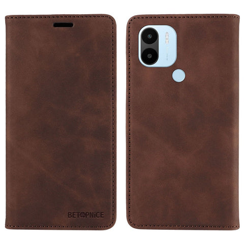 BETOPNICE 003 For Xiaomi Redmi A1+ 4G / A2+ 4G / Poco C50 4G / Poco C51 4G RFID Blocking Phone Wallet Leather Stand Case (with Fingerprint Hole)