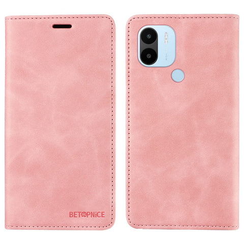BETOPNICE 003 For Xiaomi Redmi A1+ 4G / A2+ 4G / Poco C50 4G / Poco C51 4G RFID Blocking Phone Wallet Leather Stand Case (with Fingerprint Hole)