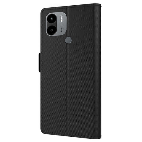 For Xiaomi Poco C51 4G PU Leather Stand Case Card Holder Phone Cover with Mirror