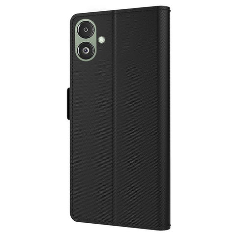 PU Leather Phone Case for Samsung Galaxy F14 5G , Mirror Phone Stand Cover with Card Holder