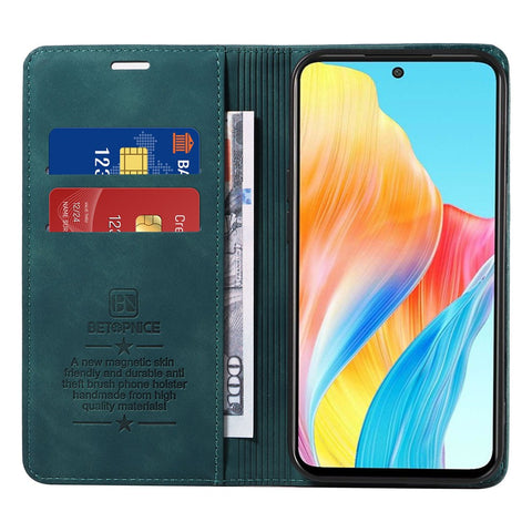 BETOPNICE 003 For Oppo A1 5G / A98 5G / F23 5G Leather Phone Case RFID Blocking Wallet Stand Anti-drop Cover