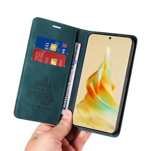 BETOPNICE 003 For Oppo Reno8 T 4G Shockproof Leather Phone Case RFID Blocking Wallet Stand Cover