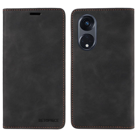 BETOPNICE 003 For Oppo Reno8 T 5G / A1 Pro 5G Bump Proof Leather Phone Case RFID Blocking Wallet Stand Cover