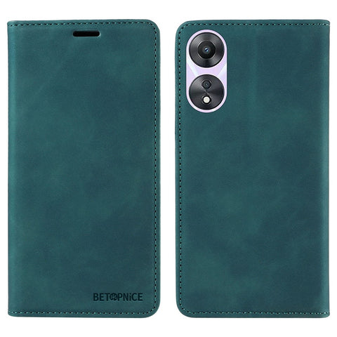 BETOPNICE 003 Wallet Shell for Oppo A58 5G / A78 5G Leather Phone Case RFID Blocking Stand Cover