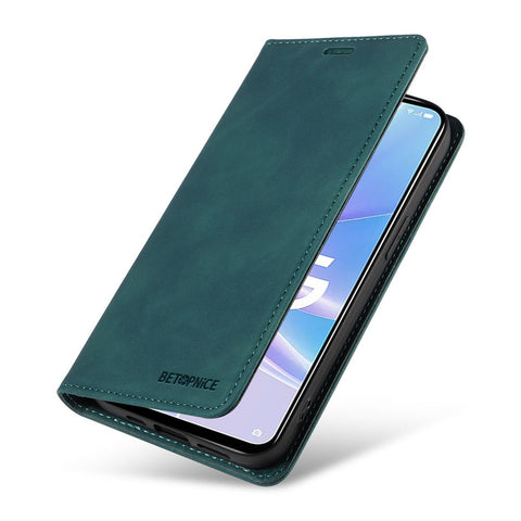 BETOPNICE 003 Wallet Shell for Oppo A58 5G / A78 5G Leather Phone Case RFID Blocking Stand Cover