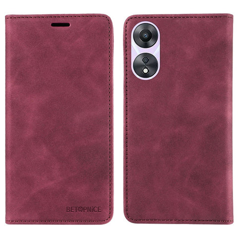 BETOPNICE 003 Wallet Shell for Oppo A58 5G / A78 5G Leather Phone Case RFID Blocking Stand Cover