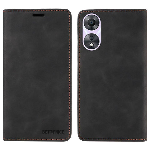 BETOPNICE 003 Wallet Shell for Oppo A58 5G / A78 5G Leather Phone Case RFID Blocking Stand Cover