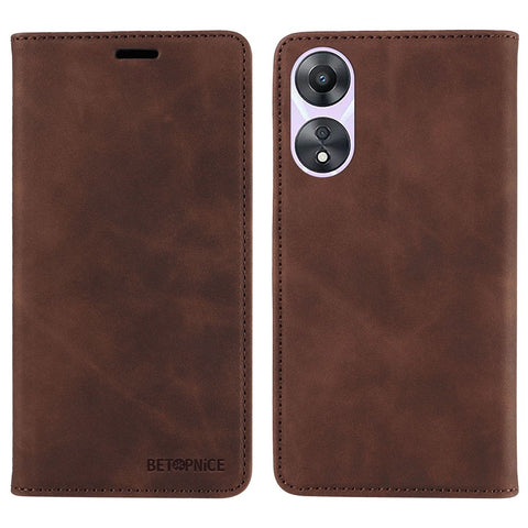 BETOPNICE 003 Wallet Shell for Oppo A58 5G / A78 5G Leather Phone Case RFID Blocking Stand Cover
