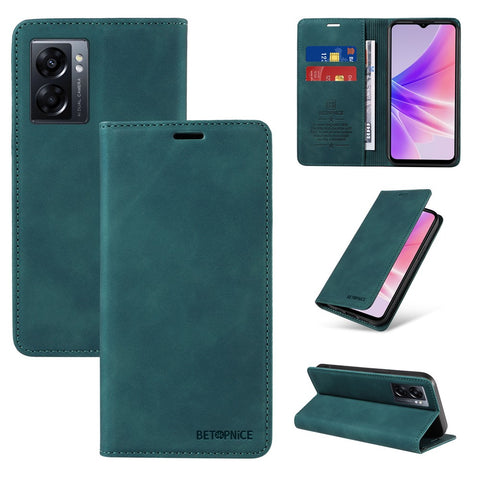 BETOPNICE 003 For Oppo A56s 5G / A57 (2022) 5G / A77 5G / K10 5G / A57 4G / A57e 4G / A57s 4G / A77 4G / Realme Q5i / Narzo 50 5G / V23 5G / OnePlus Nord N20 SE 4G Leather Phone Case