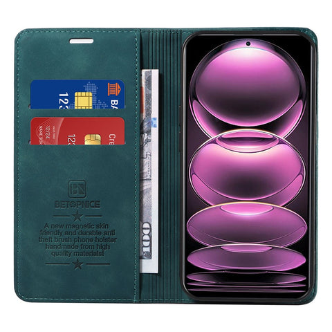 BETOPNICE 003 For Xiaomi Redmi Note 12 Pro+ 5G / Note 12 Explorer 5G Wallet Leather Case RFID Blocking Phone Cover