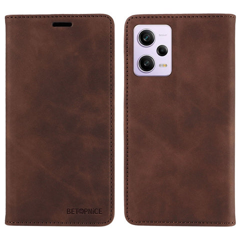 BETOPNICE 003 For Xiaomi Redmi Note 12 Pro+ 5G / Note 12 Explorer 5G Wallet Leather Case RFID Blocking Phone Cover