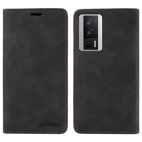 BETOPNICE 003 For Xiaomi Redmi K60 5G / K60 Pro 5G / Poco F5 Pro 5G Folio Flip PU Leather RFID Blocking Phone Case