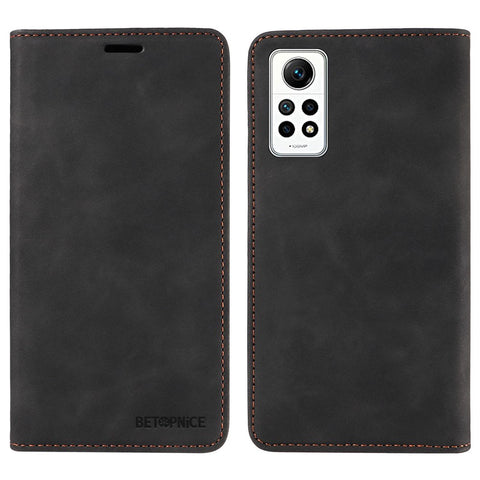 BETOPNICE 003 For Xiaomi Redmi Note 12 Pro 4G / Note 11 Pro 4G (MediaTek) / Note 11 Pro 5G (Qualcomm) / Note 11E Pro 5G RFID Blocking Leather Case