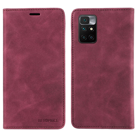 BETOPNICE 003 For Xiaomi Redmi Note 11 4G (MediaTek) / Redmi 10 4G (2021) / Redmi 10 2022 4G / 10 Prime RFID Blocking Phone Leather Case