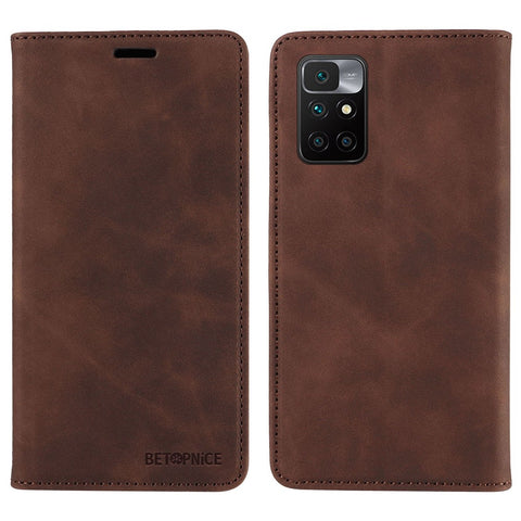 BETOPNICE 003 For Xiaomi Redmi Note 11 4G (MediaTek) / Redmi 10 4G (2021) / Redmi 10 2022 4G / 10 Prime RFID Blocking Phone Leather Case