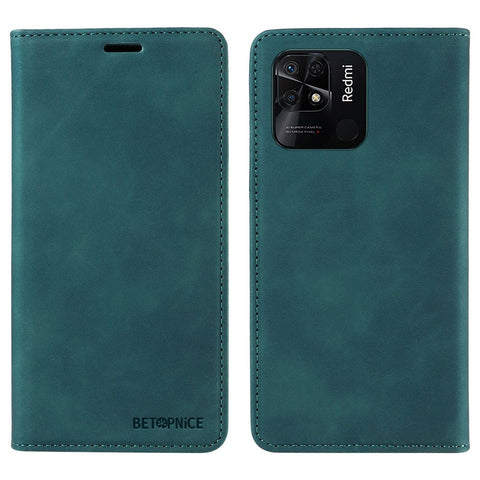 BETOPNICE 003 For Xiaomi Redmi 10C 4G / Redmi 10 (India) 4G / Redmi 10 Power Phone Case RFID Blocking Leather Cover