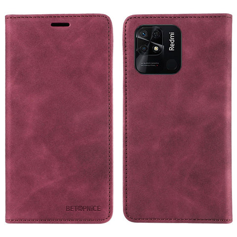 BETOPNICE 003 For Xiaomi Redmi 10C 4G / Redmi 10 (India) 4G / Redmi 10 Power Phone Case RFID Blocking Leather Cover