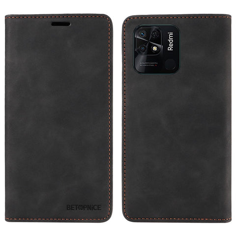 BETOPNICE 003 For Xiaomi Redmi 10C 4G / Redmi 10 (India) 4G / Redmi 10 Power Phone Case RFID Blocking Leather Cover