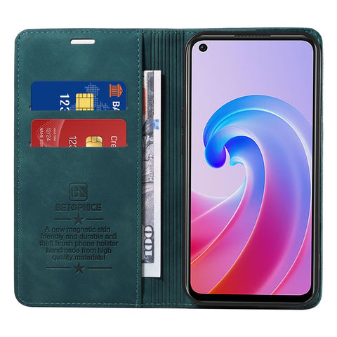BETOPNICE 003 For Oppo Reno7 Z 5G / A96 (China) 5G / F21 Pro 5G / Reno7 Lite 5G / Reno8 Lite 5G / Reno8 Z 5G / OnePlus Nord N20 5G RFID Blocking Leather Case