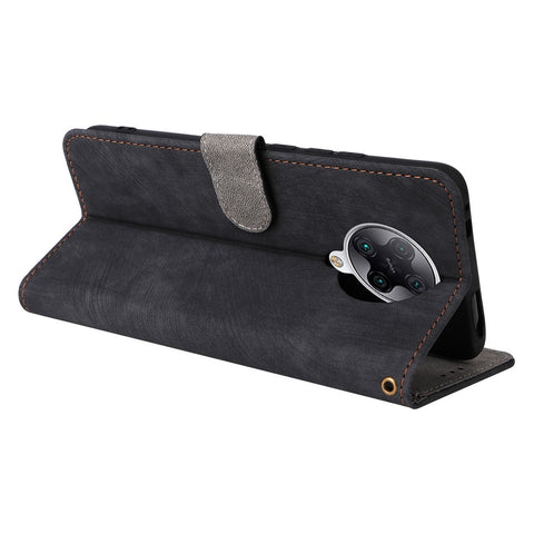 For Xiaomi Poco F2 Pro / Redmi K30 Pro / K30 Pro Zoom / K30 Ultra Scratch Proof Cover RFID Blocking Wallet Leather Stand Case with Strap