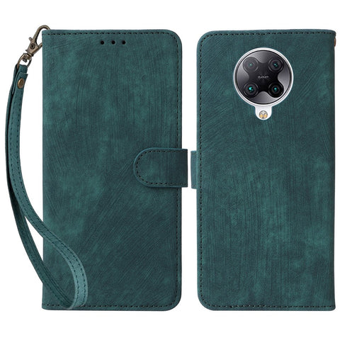For Xiaomi Poco F2 Pro / Redmi K30 Pro / K30 Pro Zoom / K30 Ultra Scratch Proof Cover RFID Blocking Wallet Leather Stand Case with Strap