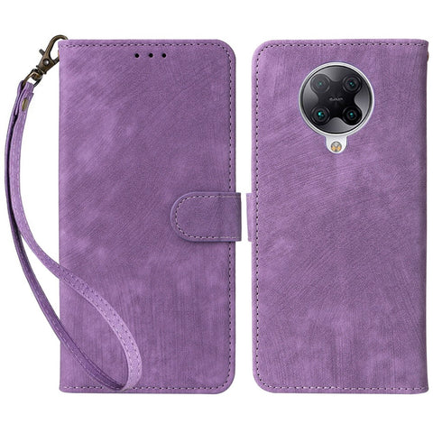 For Xiaomi Poco F2 Pro / Redmi K30 Pro / K30 Pro Zoom / K30 Ultra Scratch Proof Cover RFID Blocking Wallet Leather Stand Case with Strap