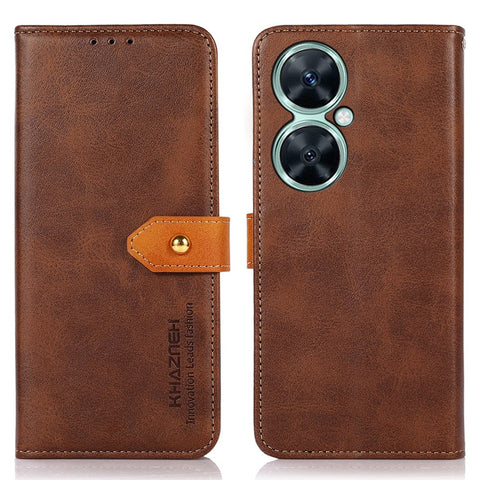 KHAZNEH For Huawei nova 11i / Enjoy 60 Pro / Maimang 20 Cowhide Texture Leather Case Wallet Stand Phone Cover