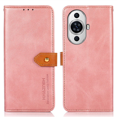 KHAZNEH For Huawei nova 11 Pro / nova 11 Ultra PU Leather Wallet Case Cowhide Texture Stand Phone Cover
