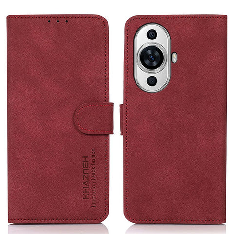 KHAZNEH For Huawei nova 11 / nova 12s 4G / nova 12 Lite 4G Textured PU Leather Protective Phone Case Wallet Stand Cover