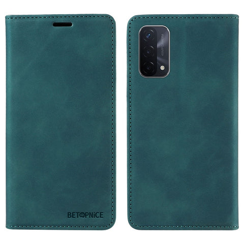 BETOPNICE 003 For Oppo A93 5G / A74 5G / A54 5G / OnePlus Nord N200 5G Leather Phone Case RFID Blocking Stand Shell Wallet Cover