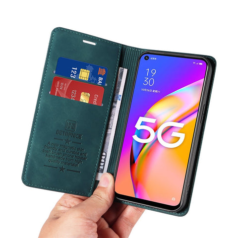 BETOPNICE 003 For Oppo A93 5G / A74 5G / A54 5G / OnePlus Nord N200 5G Leather Phone Case RFID Blocking Stand Shell Wallet Cover
