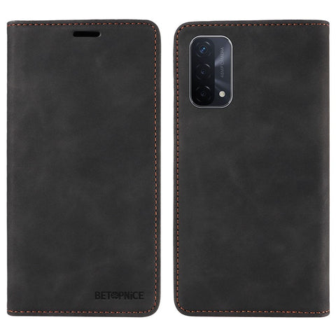 BETOPNICE 003 For Oppo A93 5G / A74 5G / A54 5G / OnePlus Nord N200 5G Leather Phone Case RFID Blocking Stand Shell Wallet Cover