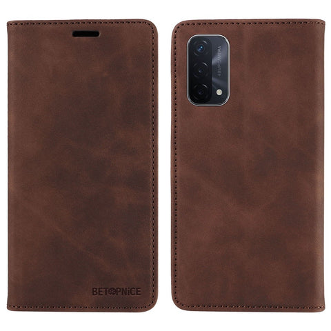 BETOPNICE 003 For Oppo A93 5G / A74 5G / A54 5G / OnePlus Nord N200 5G Leather Phone Case RFID Blocking Stand Shell Wallet Cover