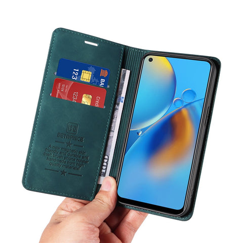 BETOPNICE 003 For Oppo A74 4G / F19 / F19s / A95 4G / Reno6 Lite RFID Blocking Flip Stand Leather Phone Case Wallet Cover