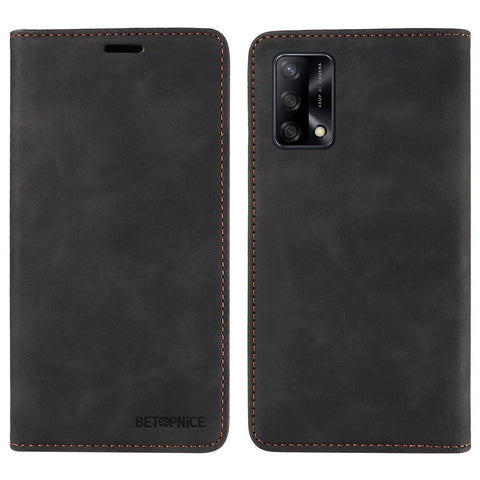 BETOPNICE 003 For Oppo A74 4G / F19 / F19s / A95 4G / Reno6 Lite RFID Blocking Flip Stand Leather Phone Case Wallet Cover