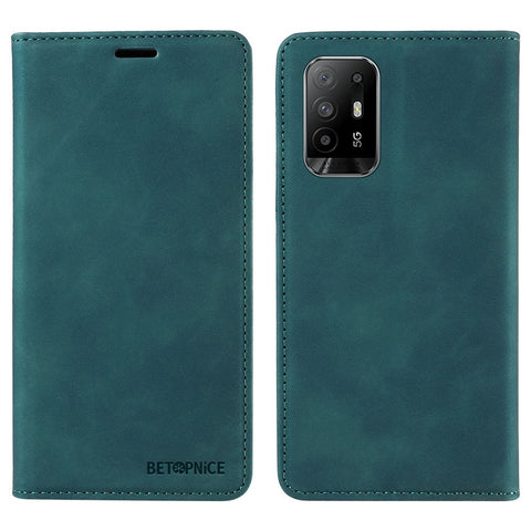 BETOPNICE 003 For Oppo A94 5G / Reno5 Z / F19 Pro+ 5G / A95 5G / Reno6 Z Flip Stand Leather Phone Case RFID Blocking Wallet Cover