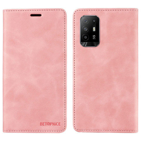 BETOPNICE 003 For Oppo A94 5G / Reno5 Z / F19 Pro+ 5G / A95 5G / Reno6 Z Flip Stand Leather Phone Case RFID Blocking Wallet Cover